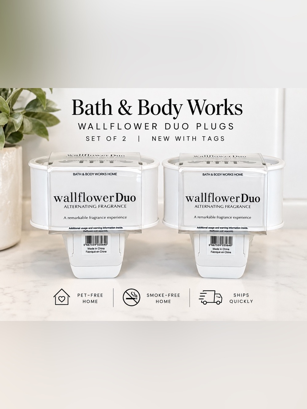 Bath & Body Works Wallflower Duo Scent Switching Plugs NWT | Set of 2